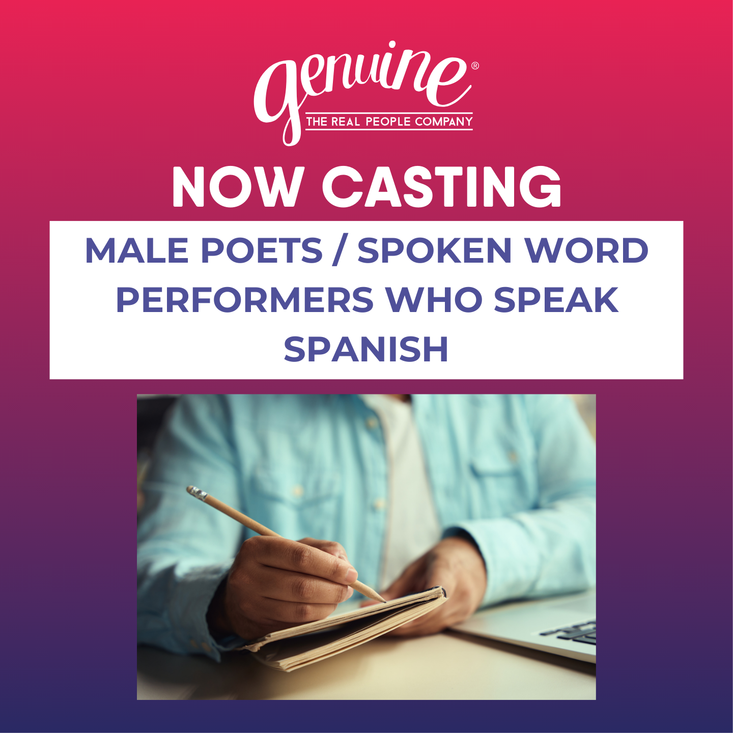 CASTING: MALE POETS/SPOKEN WORD PERFORMERS WHO SPEAK SPANISH