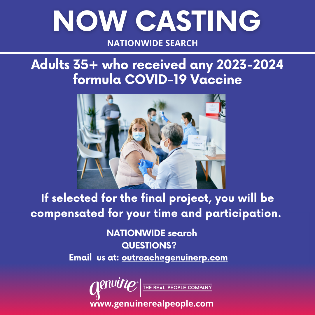 CASTING: Adults 35+ who Received any 2023-2024 formula COVID-19 Vaccine