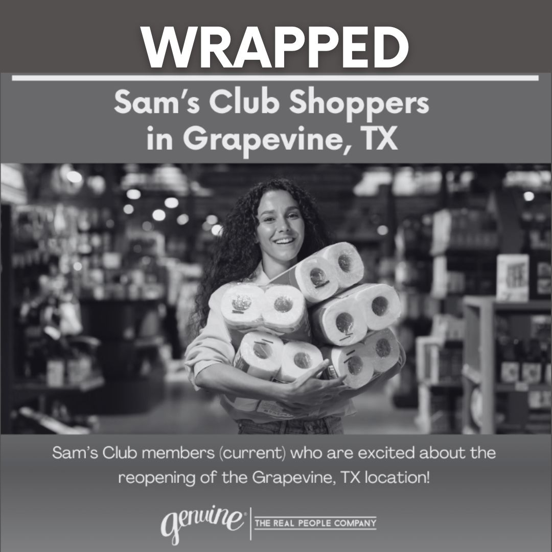 CASTING: Sam’s Club Shoppers  in Grapevine, TX