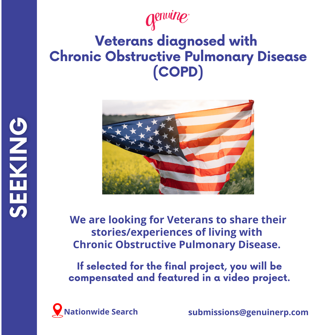 Seeking:  🇺🇸 Veterans diagnosed with COPD 🇺🇸